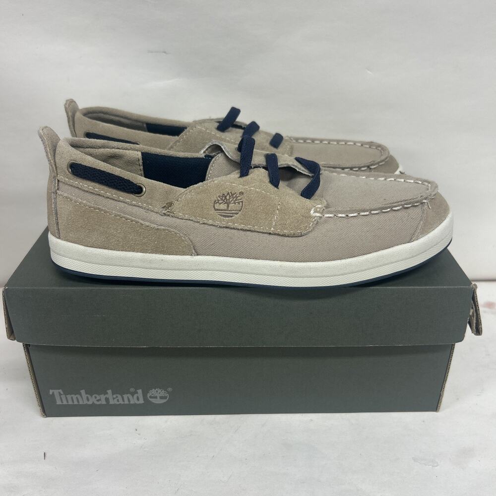 UNISEX TIMBERLAND CASCO BAY OXFORD TAN Juniors Size 5 Earthkeepers